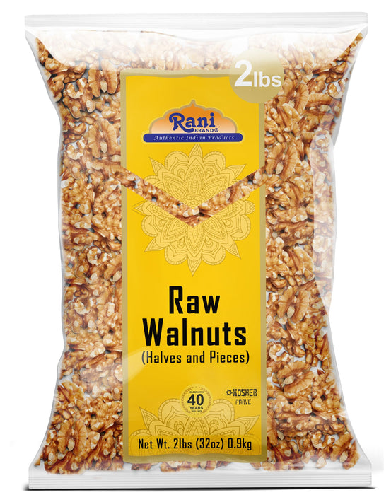 Rani Raw Walnuts, Halves and Pieces 32oz (2lbs)908g ~ All Natural | Vegan | Kosher | Gluten Friendly | Fresh Product of USA