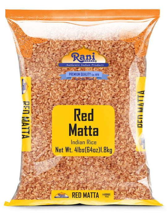 Rani Red Matta Indian Rice 64oz (4lbs) 1.81kg Cloth Bag ~ All Natural | Gluten Friendly | Vegan | Kosher | Export Quality | Indian Origin