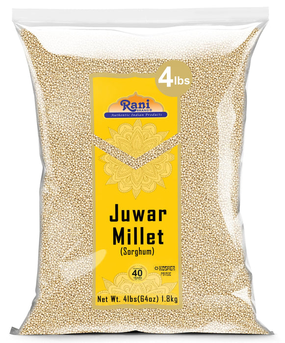 Rani Juwar Millet (Sorghum) Whole Ancient Grain Seeds 64oz (4lbs) 1.81kg ~ All Natural | Gluten Friendly | NON-GMO | Kosher | Vegan | Indian Origin
