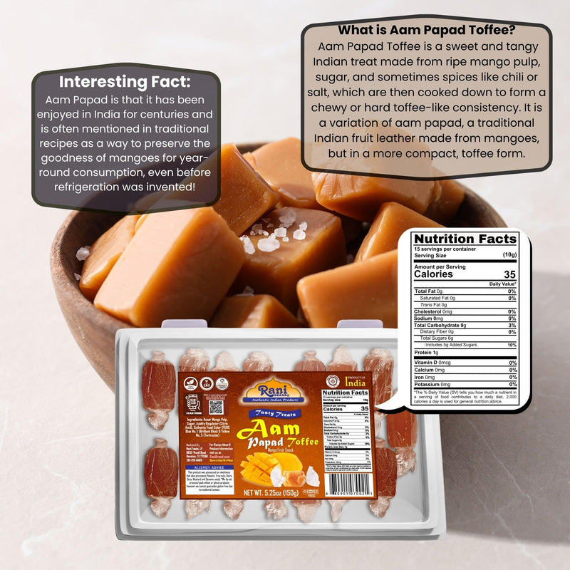 Rani Aam Pappad (Mango Fruit Snack) {3 Sizes Available}