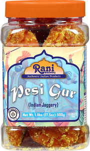 Rani Pesi Gur (Jaggery) Indian Unrefined Raw 17.5oz