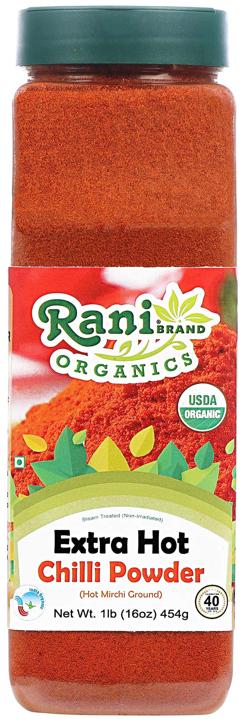 Rani Organic Extra Hot Chilli Powder 16oz