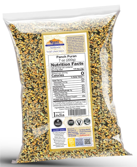 Rani Panch Puran (5 Spice) 7oz (200g) ~ All Natural | Vegan | Gluten Friendly | NON-GMO | Kosher | Indian Origin