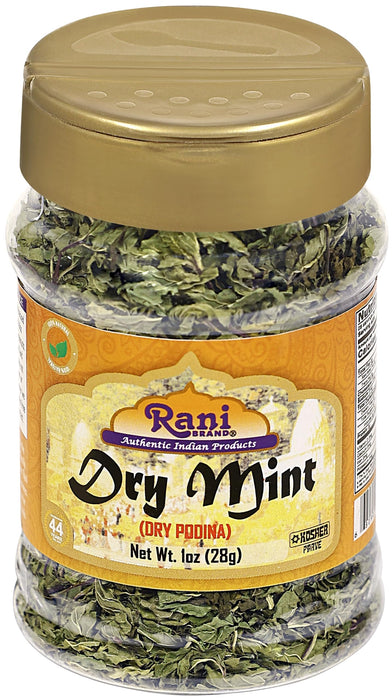 Rani Dry Mint Leaves (Podina Leaf) Spice, Dried Herb 1oz (28g) All Natural ~ Gluten Free Ingredients | NON-GMO | Kosher | Vegan | Indian Origin