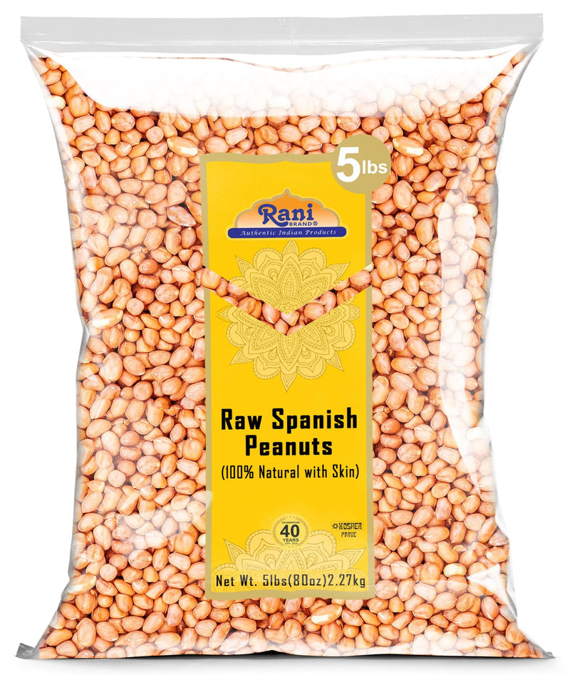 Rani Raw Spanish Peanuts 100% Natural with 80oz