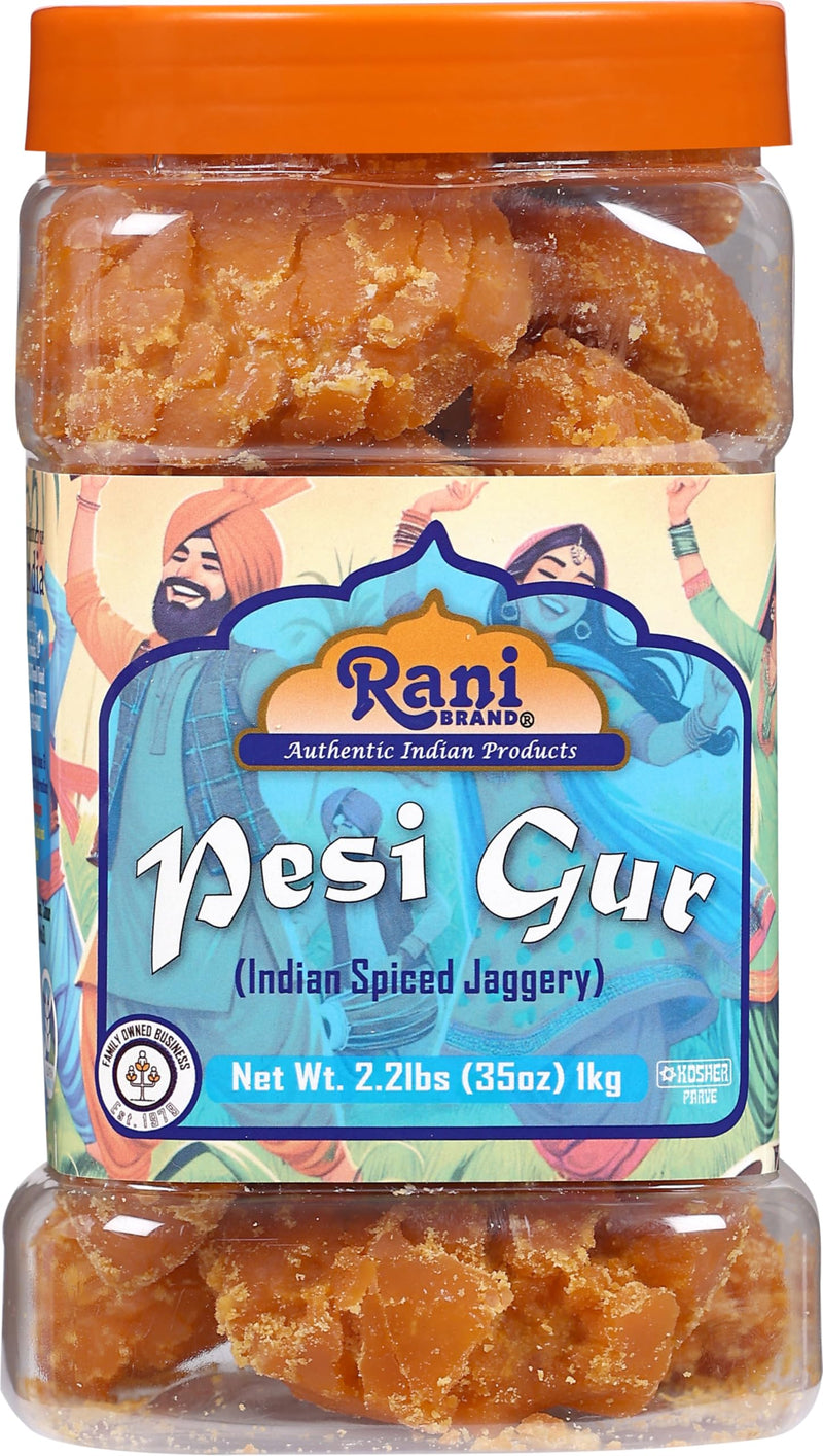 Rani Pesi Gur (Jaggery) Indian Unrefined Raw 35oz