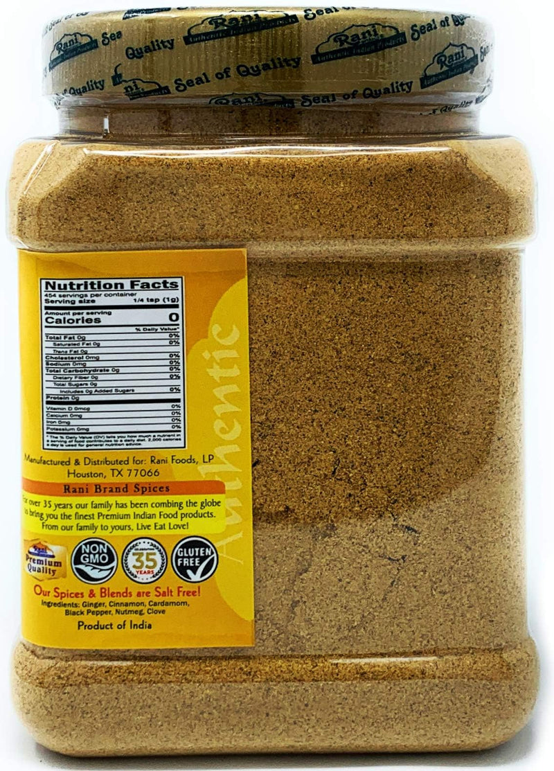 Rani Tea (Chai) Masala Indian Spice Blend 16oz (1lb) 454g Bulk PET Jar, Pack of 6 ~ All Natural | Vegan | Gluten Friendly | Salt & Sugar Free | NON-GMO | No Colors | Indian Origin