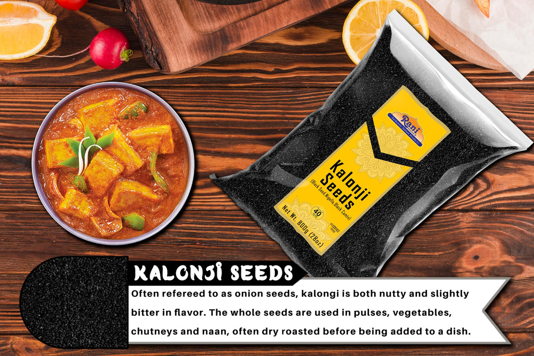 Rani Kalonji (Black Seed, Nigella Sativa, Black Cumin) Seeds 28oz (800g) All Natural ~ Gluten Friendly | NON-GMO | Kosher | Vegan | Indian Origin