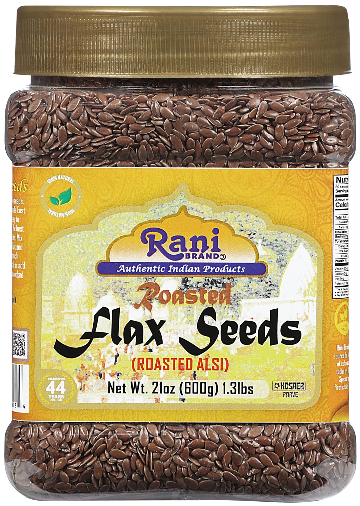 flaxseed.0725です Rani Roasted Flax Seeds (Alsi, Linum usitatissimum) 21oz (1.3lbs