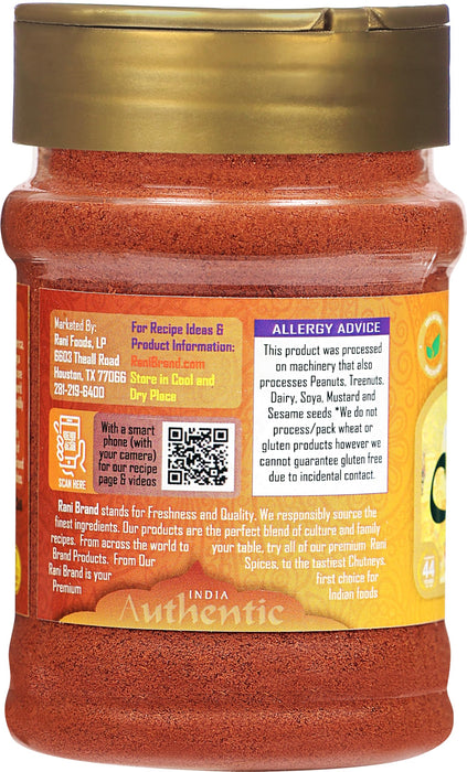 Rani Chilli Powder (Mirchi) Ground Indian Spice 3oz (85g) PET Jar ~ All Natural | Salt-Free | Vegan | No Colors | Gluten Friendly | NON-GMO | Kosher