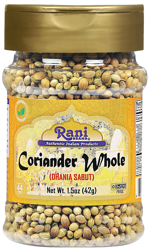 Rani Coriander (Dhania) Seeds Whole, Indian Spice 1.5oz (42g) PET