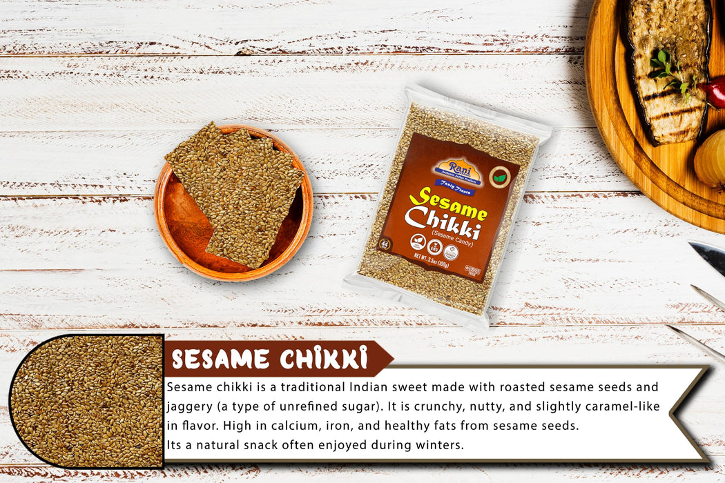 Rani Sesame Chikki (Brittle Candy) {4 Sizes Available}