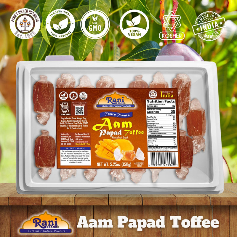 Rani Aam Pappad (Mango Fruit Snack) {3 Sizes Available}