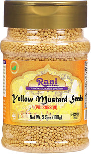 Rani Yellow Mustard Seeds Whole Spice 3.5oz
