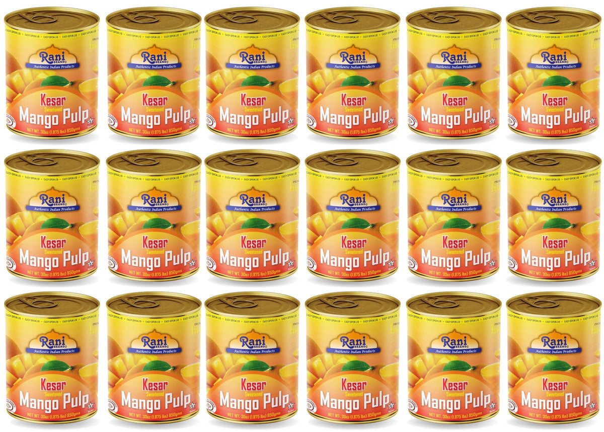 Rani Mango Pulp Puree (Makes Mango Lassi Shakes) Kesar Sweetened 30oz ...