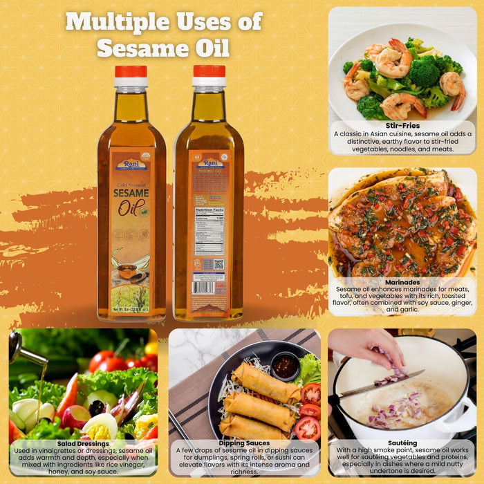 Rani Sesame Oil  {2 Sizes Available}
