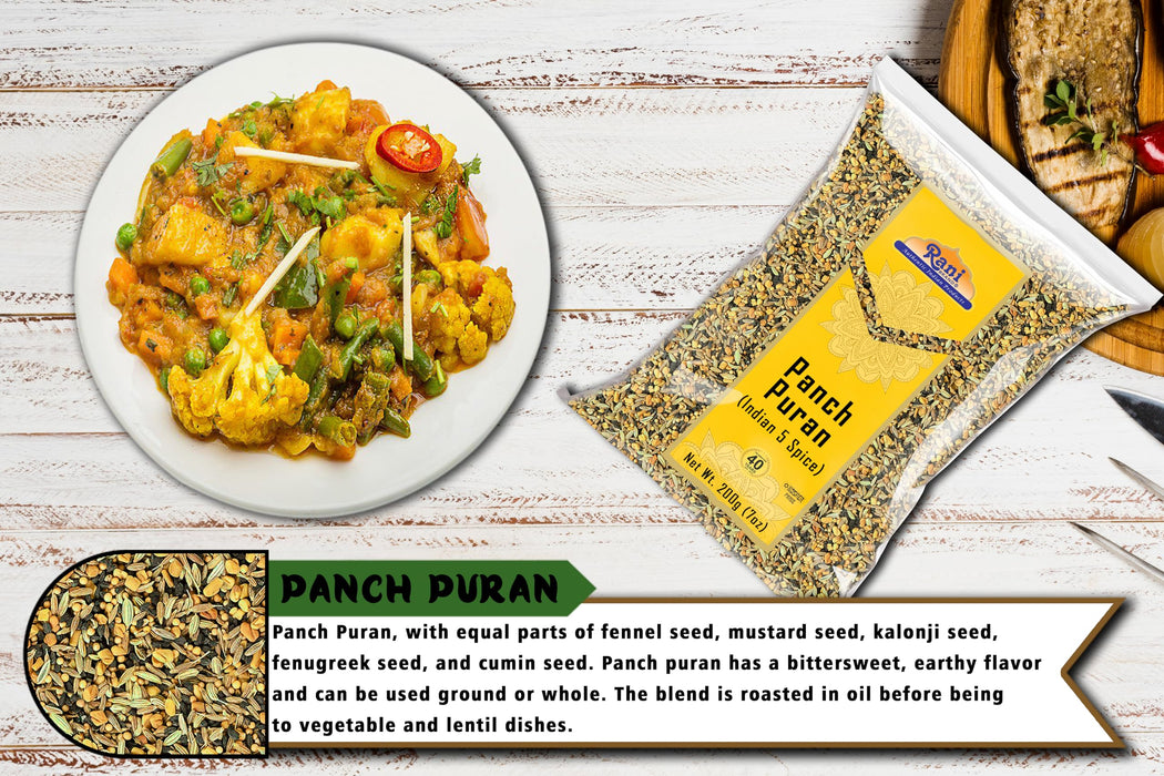 Rani Panch Puran (5 Spice) 7oz (200g) ~ All Natural | Vegan | Gluten Friendly | NON-GMO | Kosher | Indian Origin