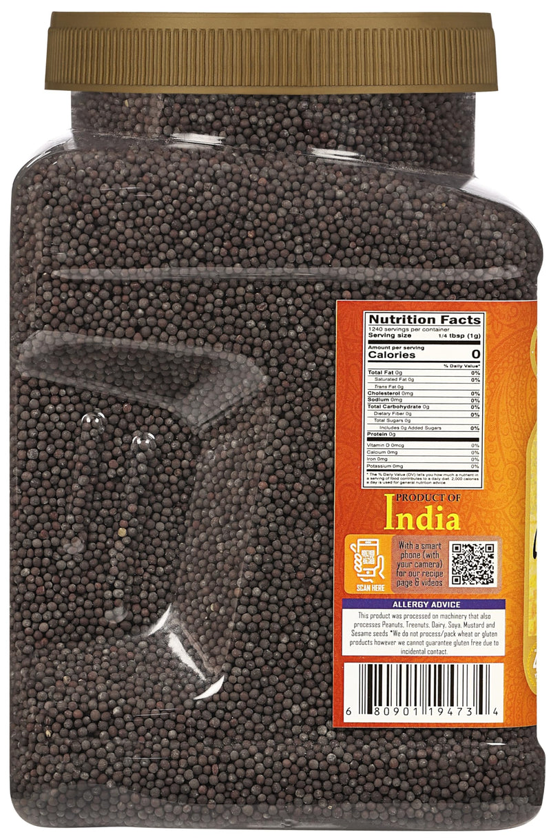 Rani Black Mustard Seeds Whole {10 Sizes Available}