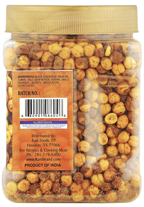 Rani Roasted Chana (Chickpeas) Hing-Jeera (Cumin-Asafetida) Flavor 14oz (400g) PET Jar ~ All Natural | Vegan | No Preservatives | Gluten Friendly | Indian Origin |Ready to Eat | Seasoned with 9 Spices