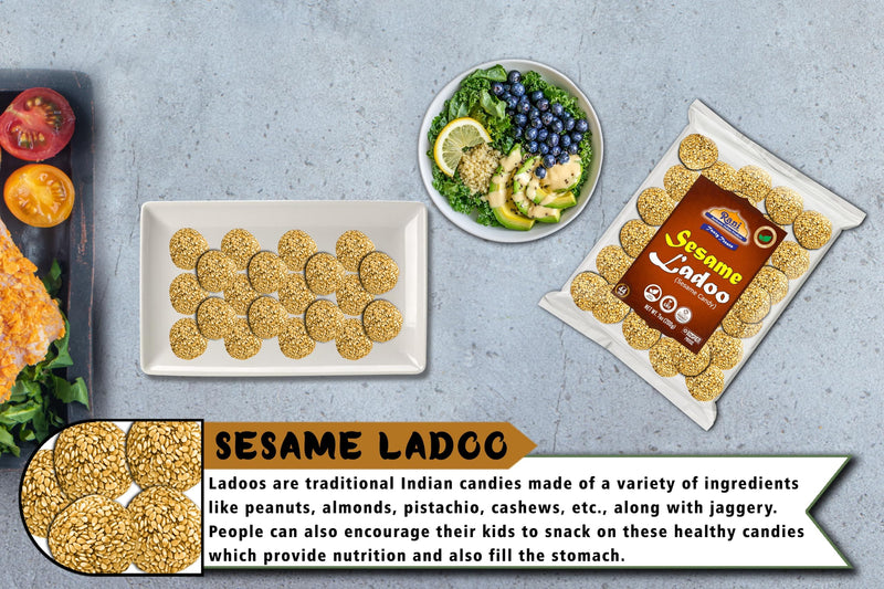 Rani Peanut Ladoo (Round Peanut Brittle Candy) 7oz (200g) ~ All Natural | Vegan | No colors | Gluten Friendly | Kosher | Indian Origin