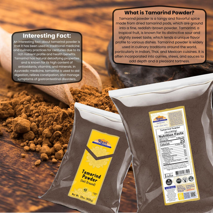 Rani Tamarind Powder (Imli) 28oz (800g) ~ All Natural| No Added Sugar/Salt | Vegan | Gluten Friendly | Kosher | NON-GMO | Indian Origin
