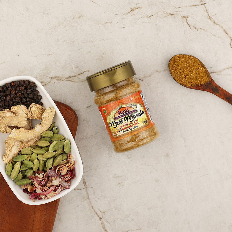 Rani Meat Curry Masala 21-Spice Blend 3oz (85g) PET Jar ~ All Natural | Vegan | No Colors | Gluten Friendly | NON-GMO | Kosher | Indian Origin