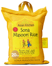 Rani Asian Kitchen White Sona Masoori Aged Rice 20lb