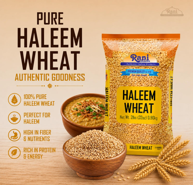 Rani Haleem Wheat 32oz (2lbs) 908g ~ All Natural | Vegan | Gluten Friendly | NON-GMO | Kosher | Indian Origin