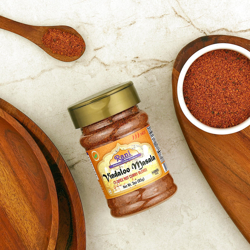 Rani Vindaloo Curry Masala 3oz (85g) PET Jar ~ Salt Free | Vegan | Gluten Friendly| NON-GMO | Kosher | No colors