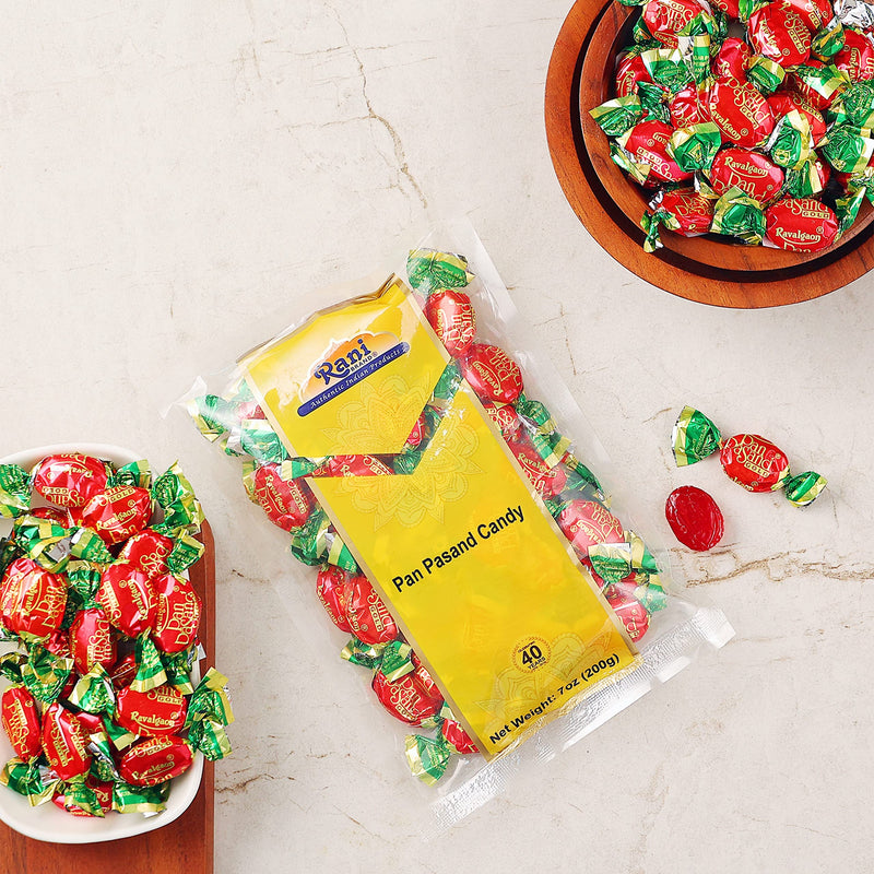 Rani Pan Pasand Candy 7oz (200g) Individually Wrapped ~ Indian Tasty Treats | Vegan | Gluten Friendly | NON-GMO | Indian Origin