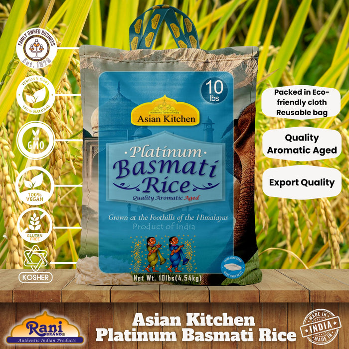 Asian Kitchen Platinum Basmati Rice Aged 24 months {4 Sizes Available}