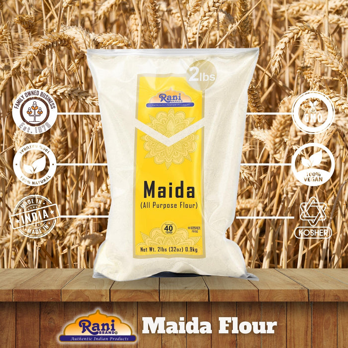 Rani Maida Flour (Indian All Purpose Flour) 32oz (2lbs) 908g Bulk ~ All Natural | Vegan | Kosher | Indian Origin