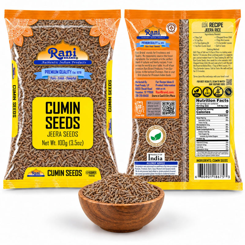 Rani Cumin Seeds Poly {5 Sizes Available}