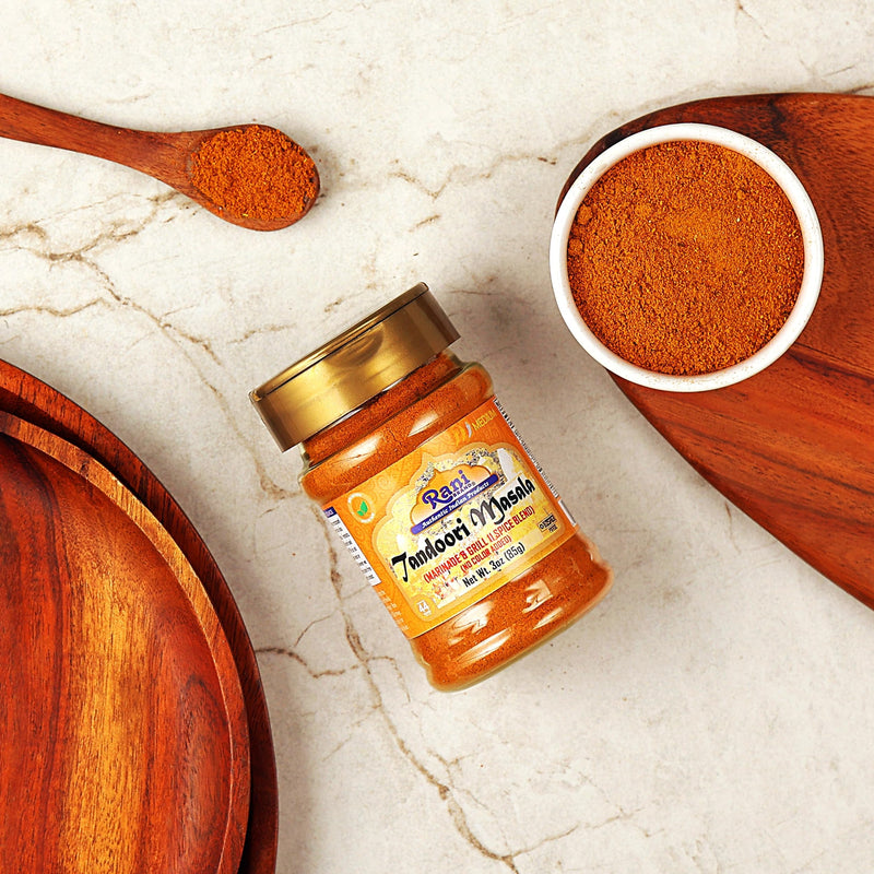 Rani Tandoori Masala (Natural, No Colors Added) Indian 11-Spice Blend 3oz (85g) PET Jar, Pack of 12 ~ Salt Free | Vegan | Gluten Friendly | NON-GMO | Kosher | Indian Origin