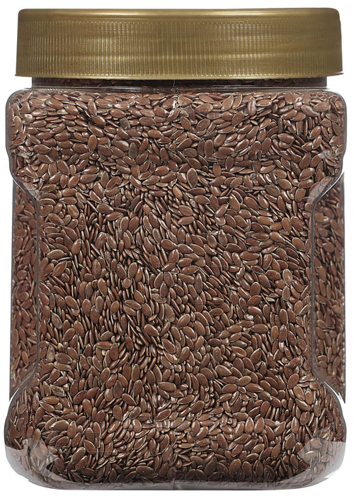 Rani Roasted Flax Seeds (Alsi, Linum usitatissimum) 21oz (1.3lbs) 600g PET Jar ~ All Natural | Gluten Friendly | Non-GMO | Kosher | Vegan | Indian Origin