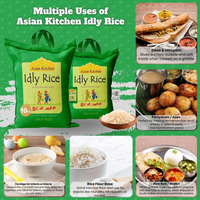 Asian Kitchen Idly (Idli) Rice {3 Sizes Available}