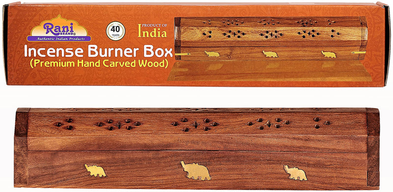 Rani Multi Pack Incense (Premium Masala Incense Made of Natural Herbs) 2 of Each Scents (Total of 12 Packets) with Incense Burner ~ Total of 120 Incense sticks | Indian Origin