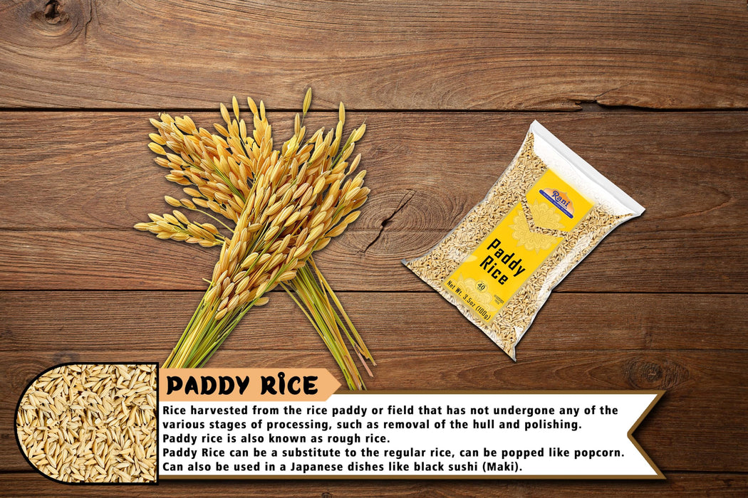 Rani Paddy Rice (Raw Unfinished Rice) 3.5oz (100g) ~ All Natural | Vegan | Gluten Friendly | NON-GMO | Kosher | Product of USA