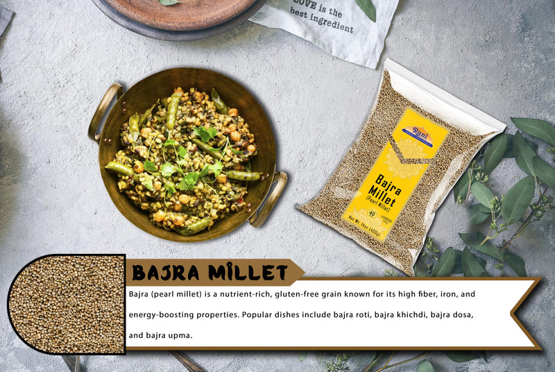 Rani Bajri Millet (Pearl Millet) 14oz (400g) ~ All Natural | Vegan | Gluten Friendly | NON-GMO | Kosher | Indian Origin