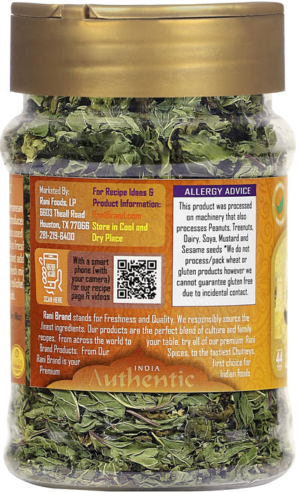 Rani Dry Mint Leaves (Podina Leaf) Spice, Dried Herb 1oz (28g) All Natural ~ Gluten Free Ingredients | NON-GMO | Kosher | Vegan | Indian Origin