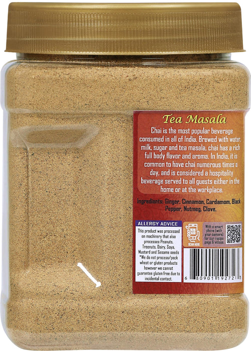 Rani Tea (Chai) Masala 16oz (1lb) 454g Bulk PET Jar ~ All Natural | Vegan | Gluten Friendly | Salt & Sugar Free | NON-GMO | Kosher | No Colors | Indian Origin