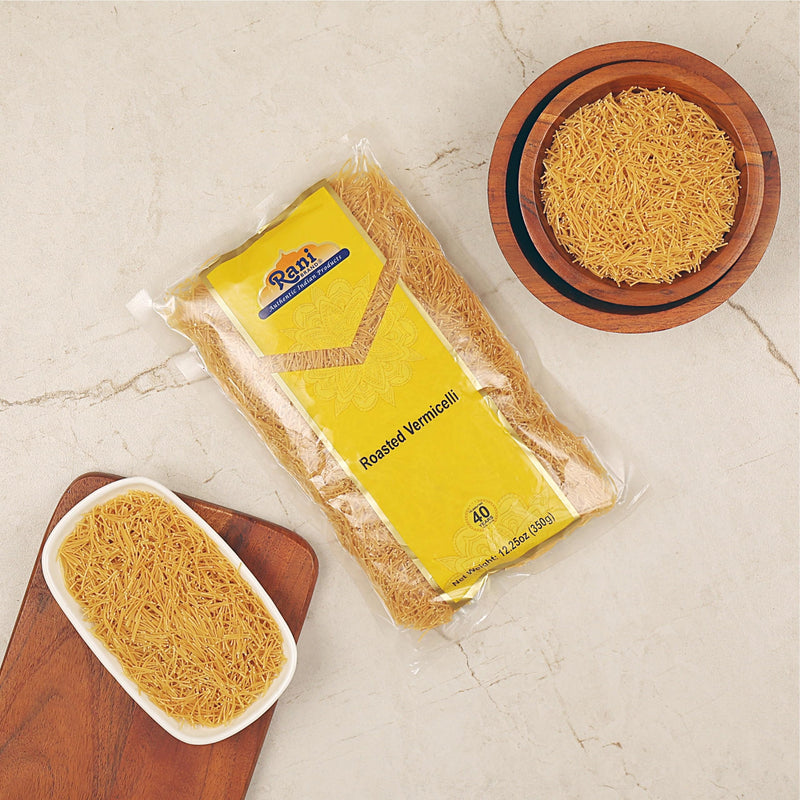 Rani Roasted Vermicelli (Wheat Noodles) 12.25oz (350g) ~ All Natural | Vegan | NON-GMO | Indian Origin