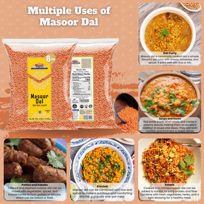 Rani Masoor (Red Lentils) {9 Sizes Available}