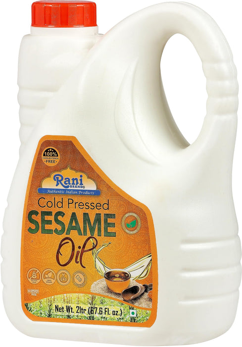 Rani Sesame Oil 67.6 Ounce (2 Liter) Cold Pressed | 100% Natural | NON-GMO | Kosher | Vegan | Gluten Free