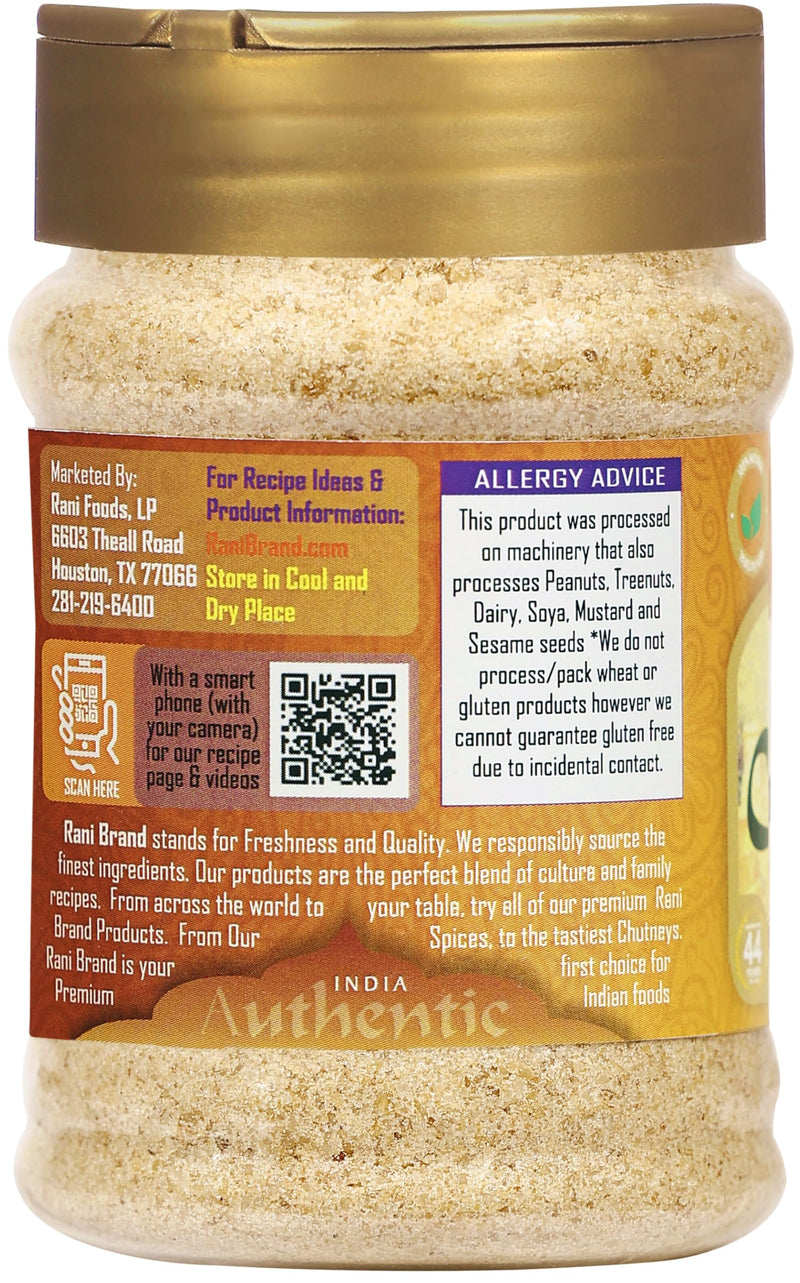 Rani Asafetida (Hing) Ground 3.75oz (106g) PET Jar ~ Natural | Salt Free | Vegan | NON-GMO | Kosher | Best for Onion Garlic Substitute