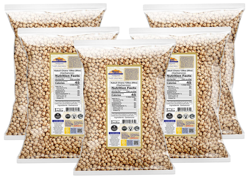 Rani Garbanzo Beans (Kabuli Chana) {4 Sizes Available}