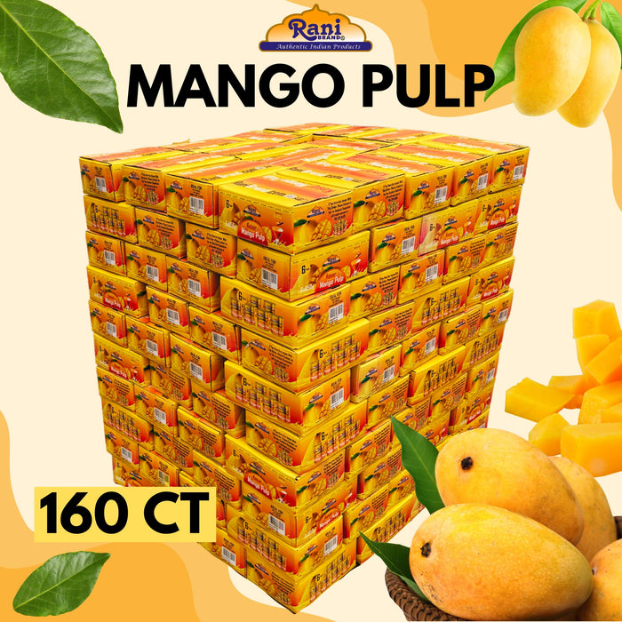 Rani Mango Pulp Puree (Makes Mango Lassi Shakes) Kesar Sweetened 30oz (1.875lbs) 850g Pack of 6, 160 cases Pallet ~ Kosher | All Natural | NON-GMO | Vegan | No colors | Gluten Friendly | Indian Origin