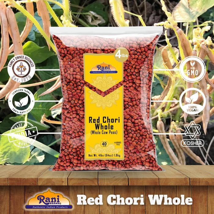 Rani Red Chori Whole (Adzuki Beans) 64oz (4lbs) 1.81kg Bulk ~ All Natural | Vegan | Gluten Friendly | NON-GMO | Kosher | India Origin