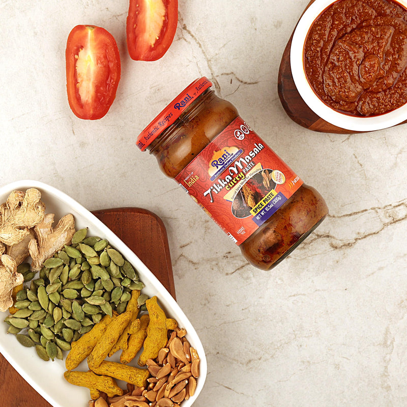 Rani Tikka Masala Cooking Spice Paste 10.5oz (300g) Glass Jar ~ No Colors | All Natural | NON-GMO | Kosher | Vegan | Gluten Free | Indian Origin