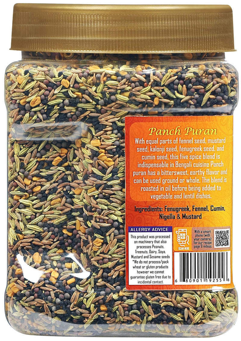 Rani Panch Puran (5 Spice) 16oz (1lb) 454g PET Jar ~ All Natural | Vegan | Gluten Friendly | NON-GMO | Kosher |  Indian Origin (Equal Blend of Fenugreek, Mustard, Kalonji/Nigella, Fennel and Cumin)